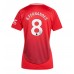 Manchester United Bruno Fernandes #8 Hjemmedrakt Dame 2024-25 Kortermet